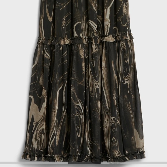 Beautiful Marbled Halter Maxi Dress size Med - Picture 7 of 8